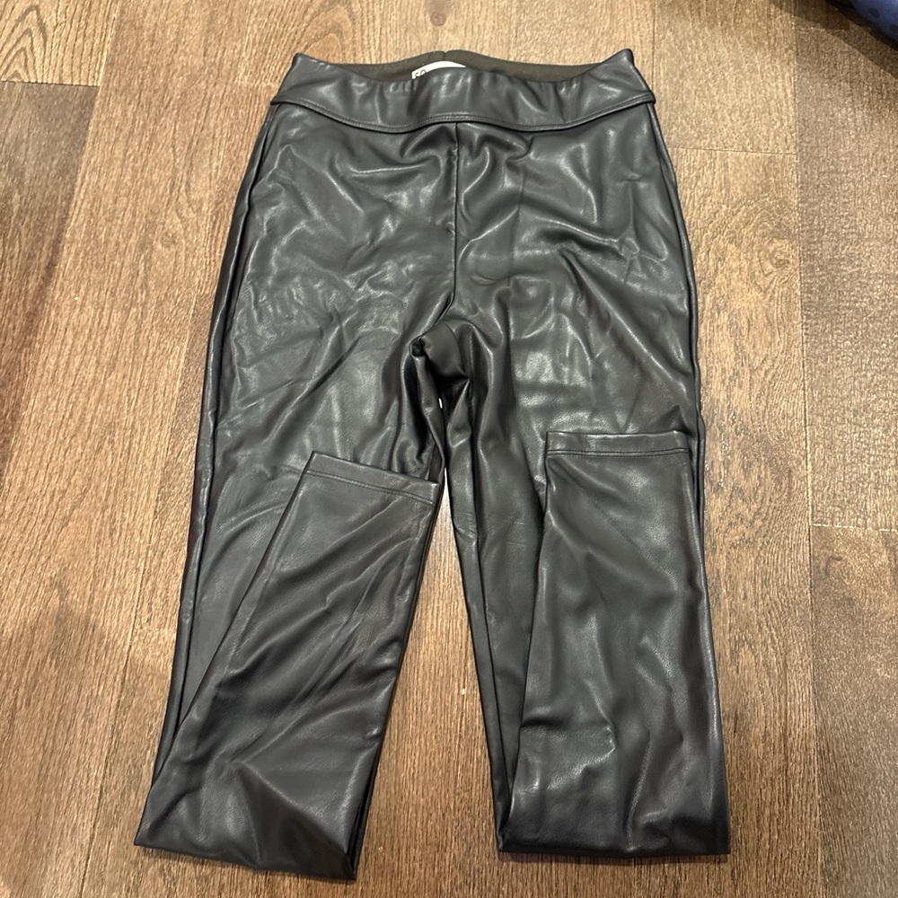 Kohl's Black Faux Leather Leggings